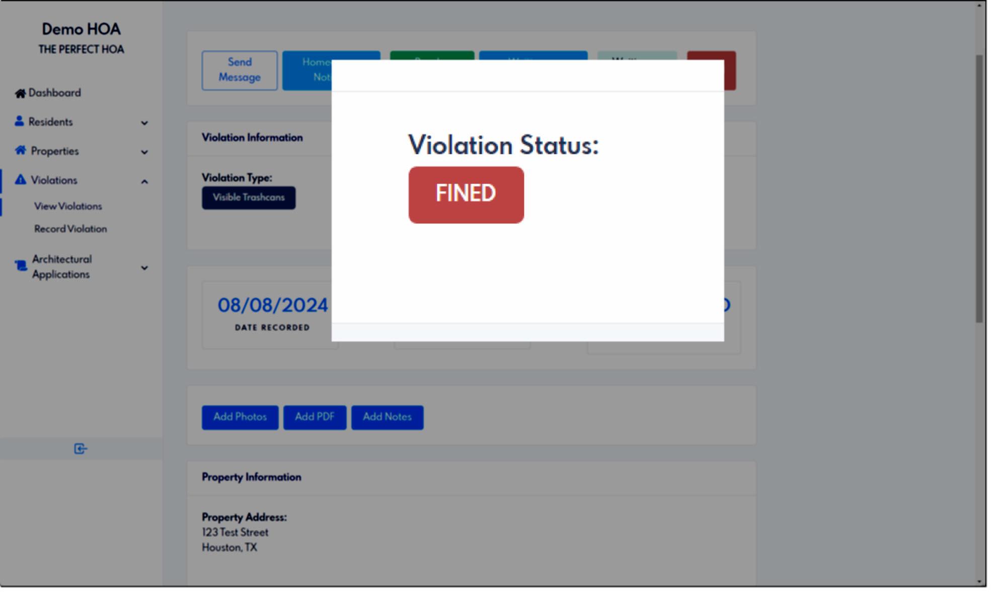 Fines Screenshot